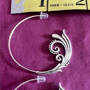 Silver Hair Accessories with Intricate Design